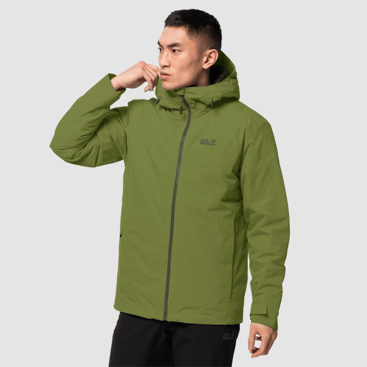 Chamarra Invierno Jack Wolfskin Argon Storm Hombre Verdes Mexico-9168124